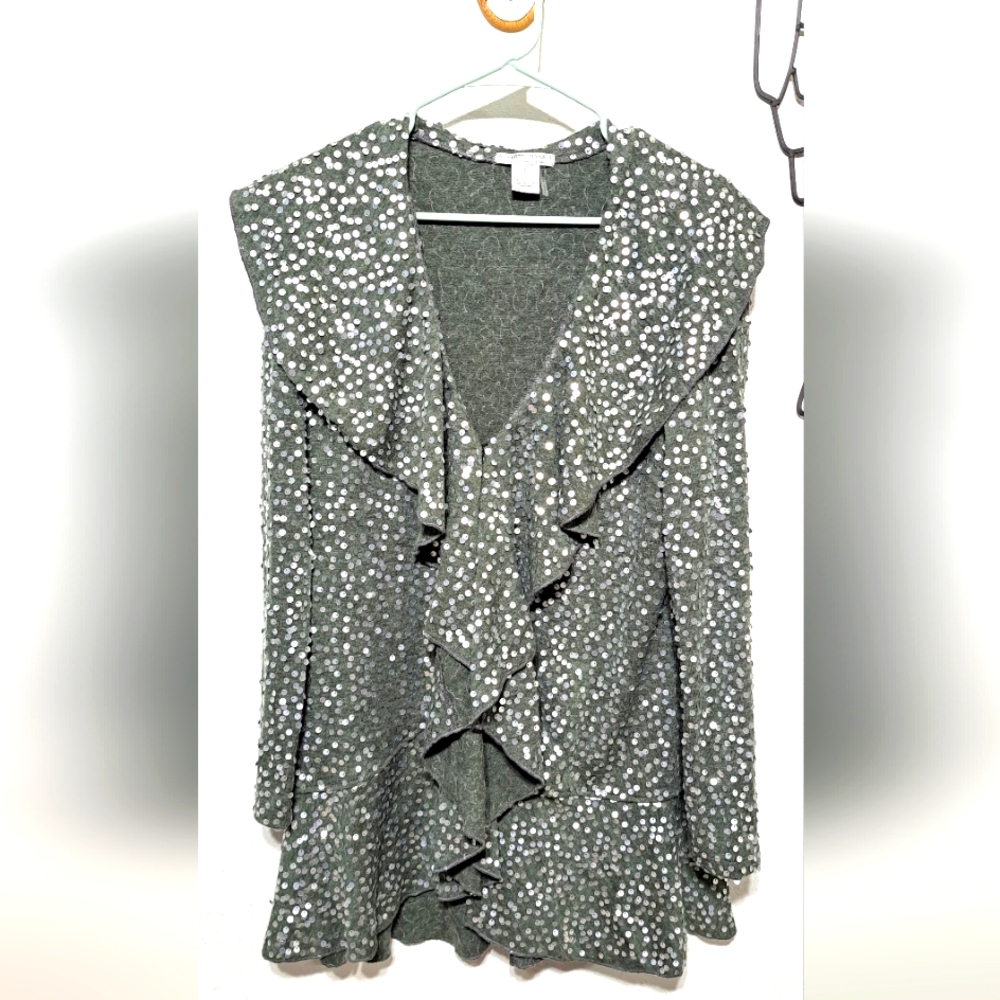 Alberto Makali Sequin Jacket Sz. Lg. "Like New"